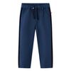 vidaXL Kinderbroek met zwarte bies 104 marineblauw