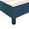 vidaXL Boxspring met matras fluweel donkerblauw 140x190 cm