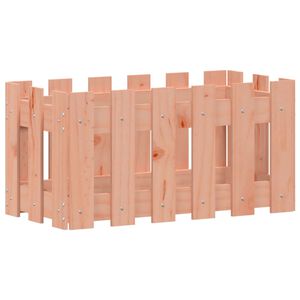 vidaXL Plantenbak met hekontwerp 60x30x30 cm massief dougashout