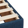 vidaXL Boxspring met matras stof blauw 200x200 cm