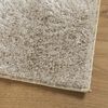 vidaXL Vloerkleed ISTAN hoogpolig glanzend 140x200 cm beige