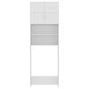 vidaXL Wasmachinekast 64x25,5x190 cm bewerkt hout wit