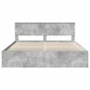 vidaXL Bedframe met hoofdeinde Beton 180 x 200 cm Bewerkt hout