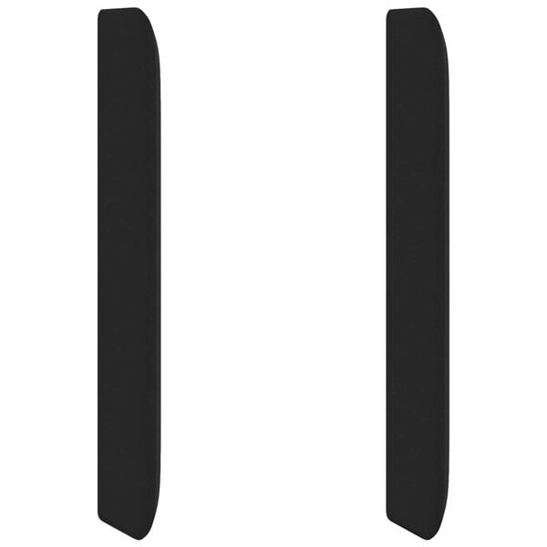 vidaXL Hoofdbord oor Zwart 80 x 16 x 4 cm Stof