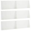 vidaXL Keerwand 6 st 80 x 12 x 50 cm Staal Wit