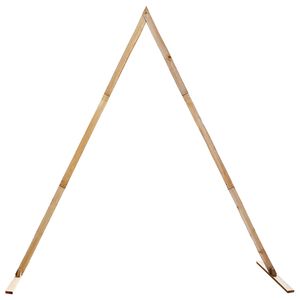 vidaXL Trouwrand Licht Bruin 202 x 95 x 254 cm Massief grenenhout