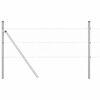 vidaXL Afrasteringspaal Zilver 10 x 0,5 m (36 mm gaas) Staal
