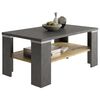 FMD Salontafel met schap matera grijs en artisan eikenkleurig