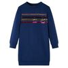 vidaXL Kinderjurk 92 marineblauw