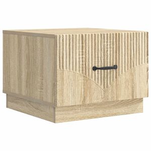 vidaXL Salontafel met lade Sonoma Eiken 49 x 50 x 37 cm Bewerkt hout