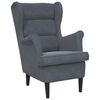 vidaXL Fauteuil fluweel donkergrijs