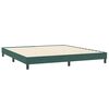vidaXL Boxspring met matrassen fluweel donkergroen 180x210 cm