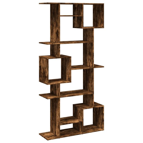 vidaXL Boekenkast 92x29x188 cm bewerkt hout gerookt eikenkleurig