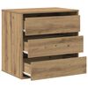 vidaXL Ladekast 60x41x58 cm bewerkt hout artisanaal eikenkleurig
