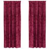 vidaXL Velvet Gordijnen 2 pcs Wijnrood 225 x 140 cm Fluweel