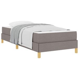 vidaXL Boxspringbed met matras Taupe 90 x 200 cm Stof
