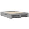 vidaXL Bedframe bewerkt hout grijs sonoma eikenkleurig 150x200 cm