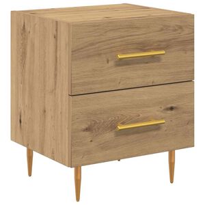 vidaXL Nachtkastje Artisan Eiken 40 x 35 x 47,5 cm Bewerkt hout