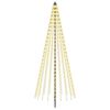 vidaXL LED Kerstboom 235 cm 500 LED's Warmwit IJzer Zwart