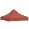 vidaXL Partytentdak 270 g/m&sup2; 2x2 m terracotta
