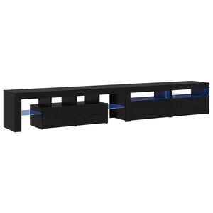 vidaXL Tv-meubel met LED-verlichting 260x36,5x40 cm wit