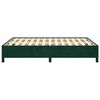vidaXL Bedframe zonder matras 140x190 cm fluweel donkergroen