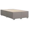 vidaXL Boxspring met matras stof taupe 120x200 cm