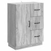 vidaXL Dressoir met lade Grijs sonoma 66 x 34,5 x 87 cm Bewerkt hout