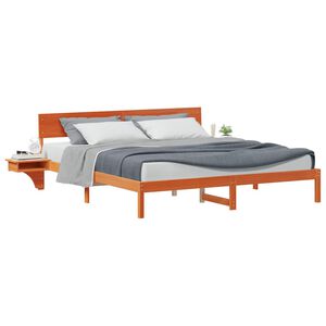 vidaXL Bedframe Wasbruin 180 x 200 cm Massief grenenhout