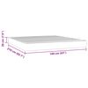 vidaXL Pocketveringmatras 160x210x20 cm fluweel zwart