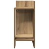vidaXL Bijzettafels 2 st met plank 25,5x27x60 cm artisanaal eikenkleur