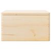 vidaXL Houten kist met deksel&handvatten 40x30x23cm massief grenenhout