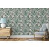 DUTCH WALLCOVERINGS Behang Eden grijs en lichtgroen