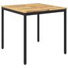 vidaXL Tuindiner tafel Wit en zwart 80 x 80,5 x 75 cm