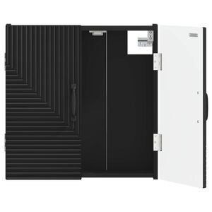 vidaXL Dartbord Kabinet HAARLEM Zwart 52,5 x 10,5 x 53,5 cm