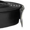 vidaXL Garage Deurafsluiting Zwart 52 x 2 mm 5 m PVC