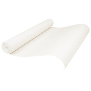vidaXL 3D Vast Behang Gestreept Cr&egrave;mewit 10 x 0,53 m Non-Woven Stof