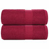 vidaXL Washandjes 2 st FROGN 30x30 cm 100% katoen bordeaux