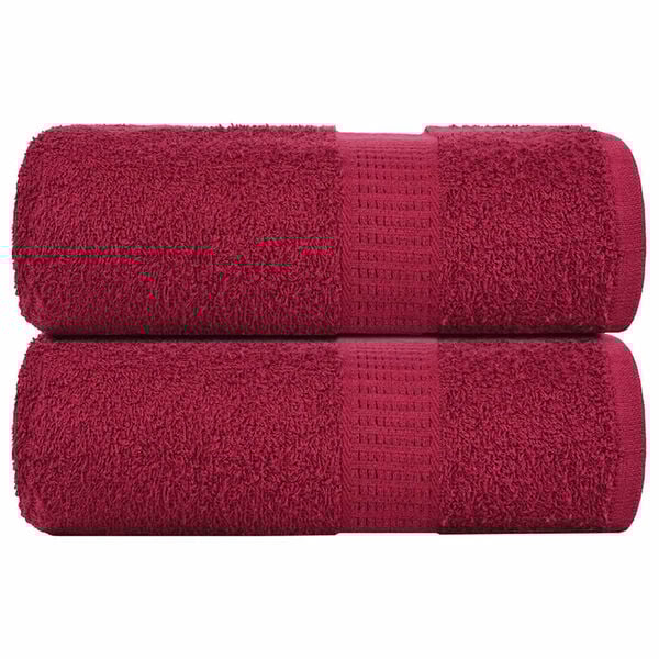 vidaXL Washandjes 2 st FROGN 30x30 cm 100% katoen bordeaux