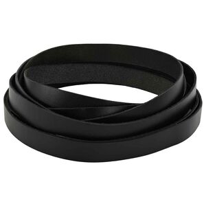 vidaXL Leren Strap Zwart 500 x 1,5 cm Leer