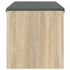 vidaXL Halbank met kussen Sonoma Eiken 83 x 38 x 40 cm