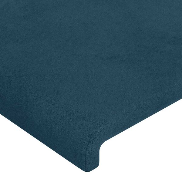 vidaXL Hoofdborden 2 st 90x5x78/88 cm fluweel donkerblauw