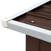 vidaXL Haardhoutschuur 172x91x154 cm gegalvaniseerd staal bruin