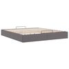 vidaXL Bedframe zonder matras 160x200 cm kunstleer grijs