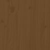 vidaXL Hoofdbord 146x4x100 cm massief grenenhout honingbruin