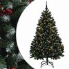 vidaXL Kunstkerstboom groen met kerstballen 150 cm 150 LED's Warmwit