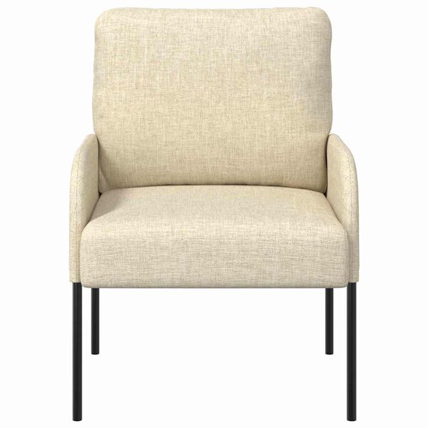 vidaXL Banken met kussen 55cm Cr&egrave;me Multiplex