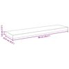 vidaXL Wandschappen zwevend 4 st 90x23,5x3,8 cm MDF grijs