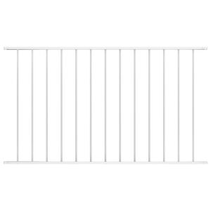 vidaXL Schuttingpaneel Woerden gepoedercoat staal 163x75 cm wit