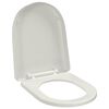 vidaXL Toiletbril soft-close vierkant wit